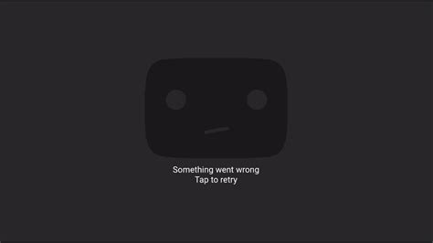Something Went Wrong Tap To Retry Youtube