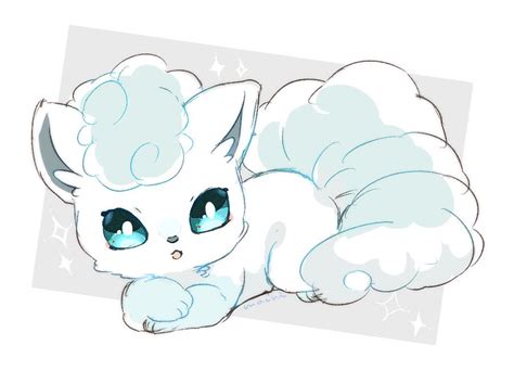 Drawing Pokemon Alolan Vulpix Pokemon Drawing Easy