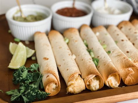 Easy Creamy Chicken Flautas Baked Or Air Fried Pound Dropper