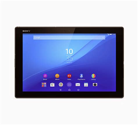 254 x 167 x 6.1 mm weight: Sony Xperia Z4 Tablet