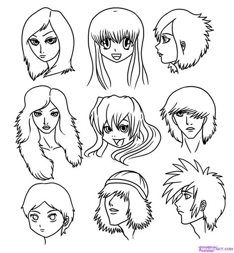 How To Draw Manga Faces Step By Step Anime Heads Anime