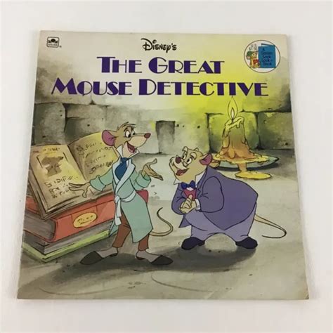 Disney The Great Mouse Detective Golden Look Book Mystery Story Vintage