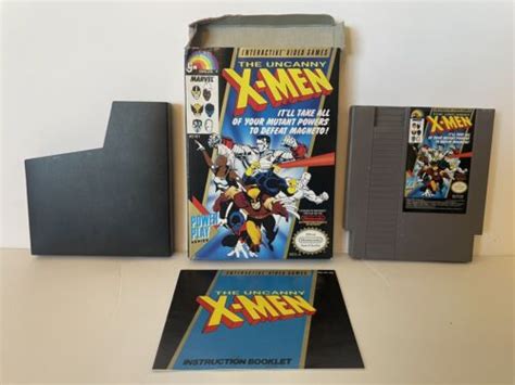 The Uncanny X Men Nintendo Entertainment System1989 Cib Game Complete
