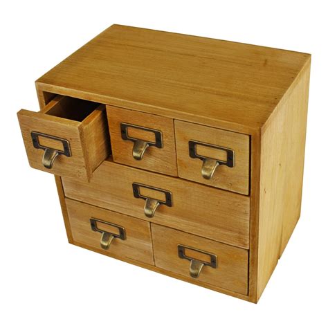 Wooden Drawers Trinket Drawers Storage Unit Desk Tidy Desktop