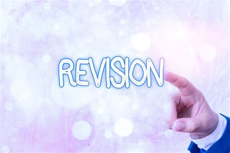 Writing Note Showing Revision Business Photo Showcasing Action Of