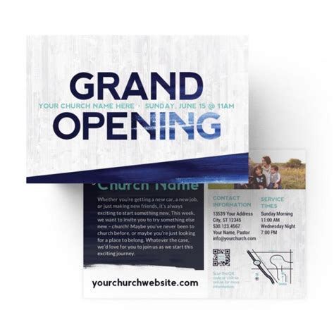 New Church Grand Opening Flyers