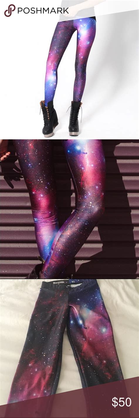Blackmilk Purple Galaxy Leggings Galaxy Leggings Nasa Clothes Galaxy Print