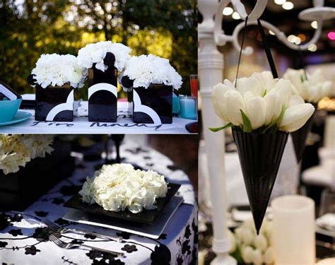 Black White Wedding Decoration Weddings Lentine Marine