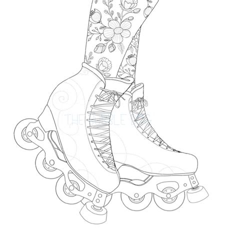 Roller Skating Coloring Sheets Coloring Pages