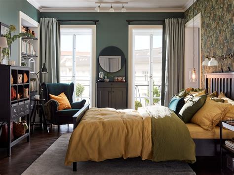 Drömmigt sovrum i grönt - IKEA