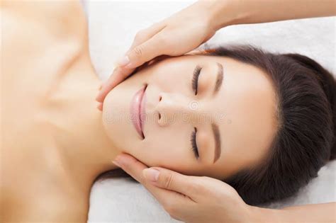 Massage Of Face For Woman In Spa Stock Image Image Of Healthy Body