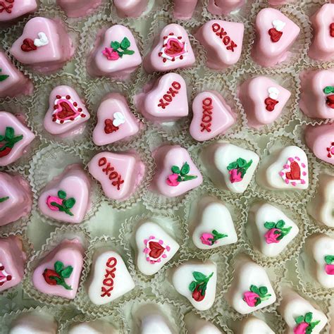 Heart Shaped Raspberry Valentine S Day Petit Fours Pastries By Randolph