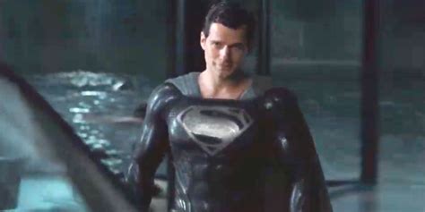 Justice League Snyder Cut Clip Reveals Henry Cavills Black Superman Suit