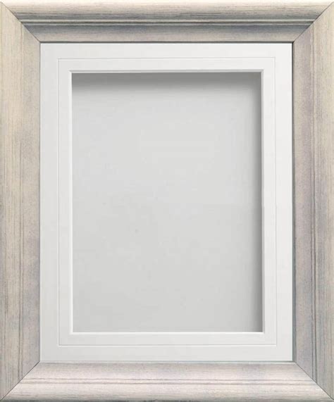 Huntley Ivory A4 1175x825 Frame With White V Groove Mount Cut For