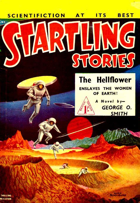 Startling Stories British Edition 1952 The Hellflower Cover Art By