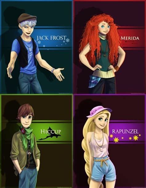 New Looks For JACK HICCUP MERIDA RAPUNZEL Rise Of The Guardians