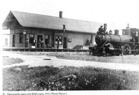 Harrowsmith Ontario 1910 Kingston And Pembroke And Grand Trunk Railway