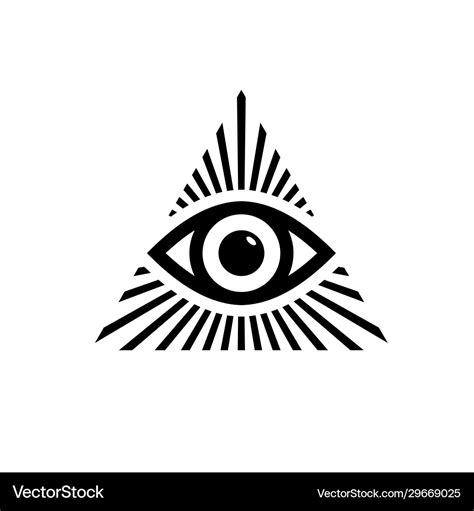 All Seeing Eye Symbol Royalty Free Vector Image