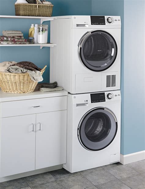 Gfw148sslww Ge 24 24 Cu Ft Stackable Compact Washer With Steam