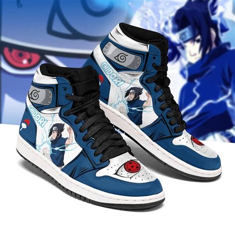 Naruto Sasuke Shoes Chidori Skill Costume Anime Sneakers In 2021