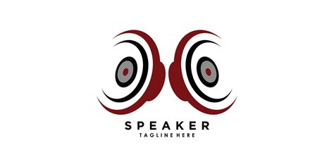 Speaker Sound System Logo Design With Creative Concept Premium Vector