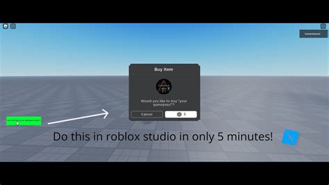 How To Make A Working Gamepass Gui In Roblox Studio In 5 Minutes