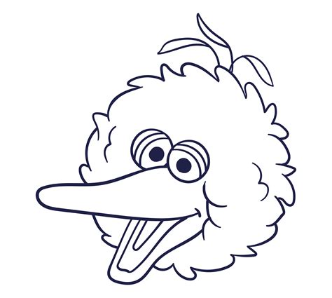 8 Best Images Of Big Bird Face Printable Sesame Street Big Bird Face