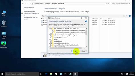 how to install net framework 2 0 3 0 and 3 5 in windows 10 from