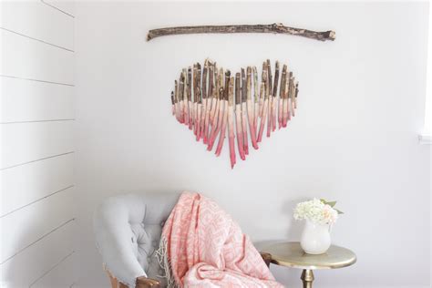 How To Make A Heart Shaped Wall Art Out Of Driftwood Or Tree Branches