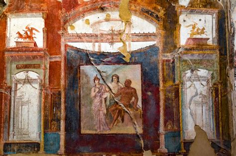 Herculaneum Probably The Most Famous Fresco In All Of This Ancient