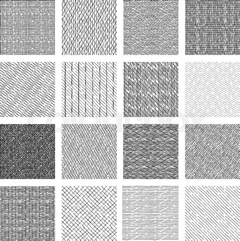 Seamless Pattern Of Rough Hatching Grunge Texture Stock Vector