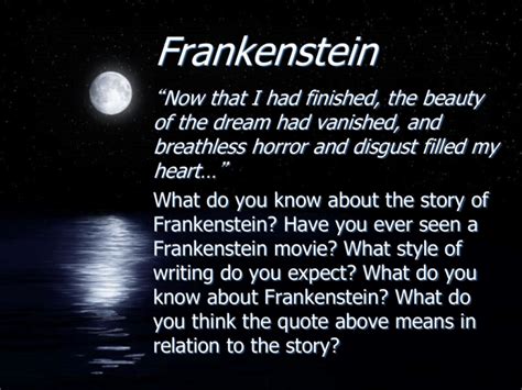 Frankenstein Ms Ellis S Website