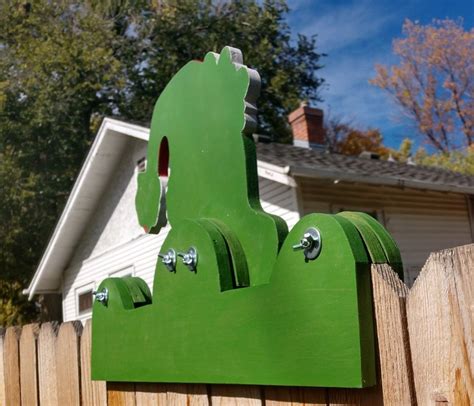The Grinch Christmas Fence Peeker Outdoor Decoration Free Ship Etsy