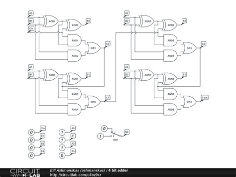 4 Bit Adder Circuit Diagram Wiring Boards