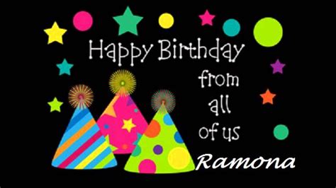 Happy birthday from all of us! Happy Birthday Grandma Ramona - YouTube