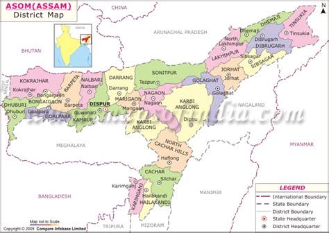 Assam Location Map Where Is Assam