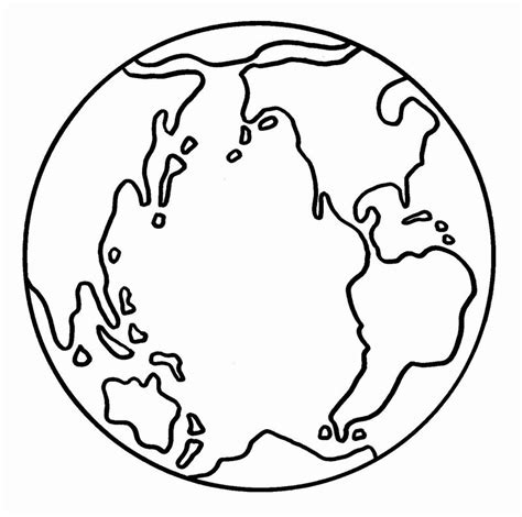 Voici notre royaume, la terre. Imprime le dessin à colorier de la terre