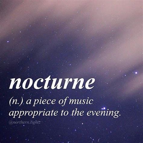 Nocturne X Uncommon Words Beautiful Words In English Uncommon Words