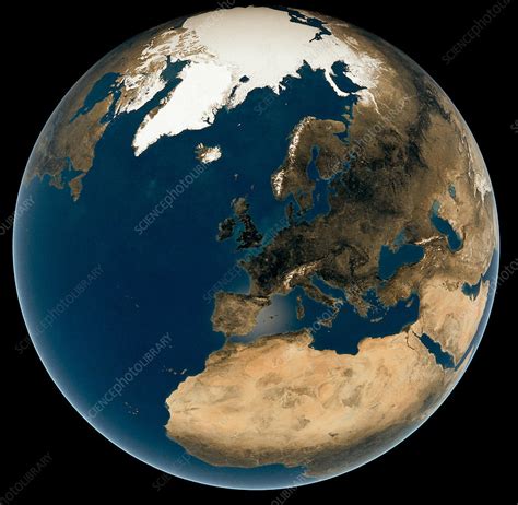 Earth Showing Europe - Stock Image - C003/2531 - Science ...