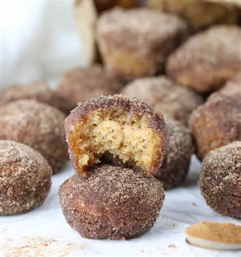 For the donuts in the photos and video in this post, i used gently remove the slightly cooled (but still warm) donuts from the doughnut pan with your fingertips and turn them around in the cinnamon sugar until. Baked Apple Cider Donuts Holes - Boston Girl Bakes