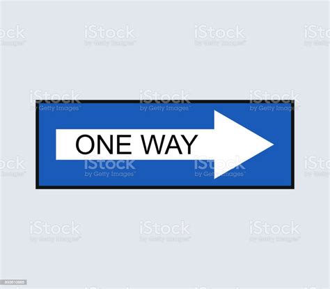 One Way Stock Illustration Download Image Now One Way Computer