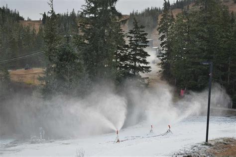 Snowmaking Day One Eaglecrest Ski Area