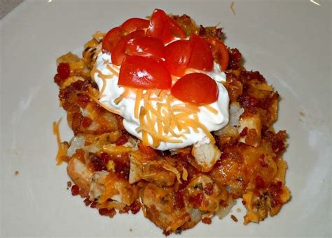 Loaded Chicken Tater Tot Casserole Confessions Of A Semi Domesticated