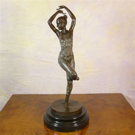 Art Deco Bronze Sculpture Dancer Statues