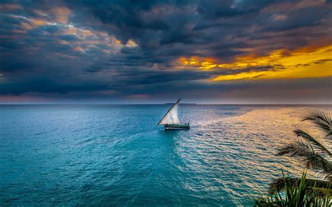 31 Sunset Sailing Wallpapers