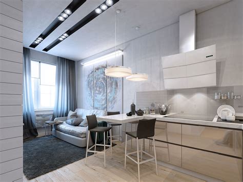 3 Studio Apartment Design Inspiration By Konstantin