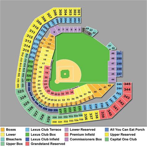 Texas Rangers Globe Life Park Seating Chart Interactive Map Texas Rangers Stadium Seating