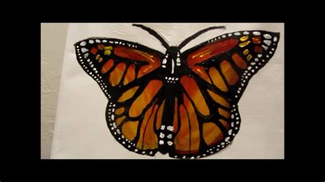 How To Paint A Monarch Butterfly Youtube