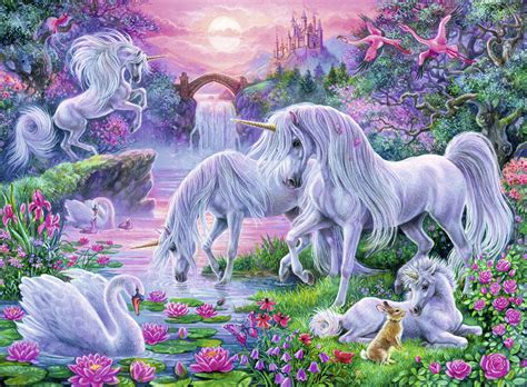 Unicorns In The Sunset Glow 150 Pieces Ravensburger Puzzle Warehouse