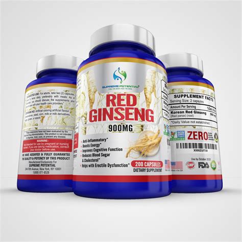 red ginseng nutrition supplements for erectile dysfunction